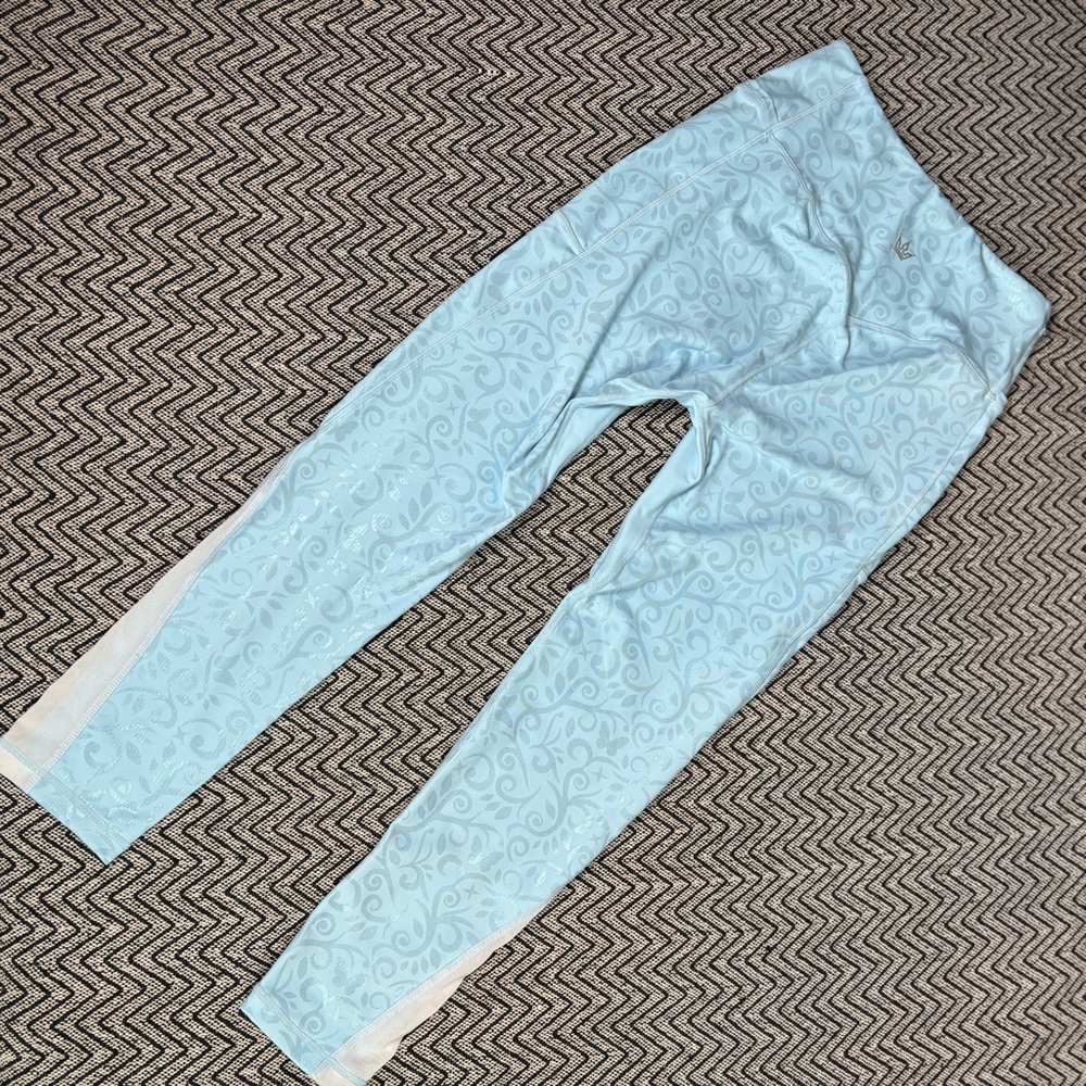 Light Blue Printed Leggings - Brand Unknown